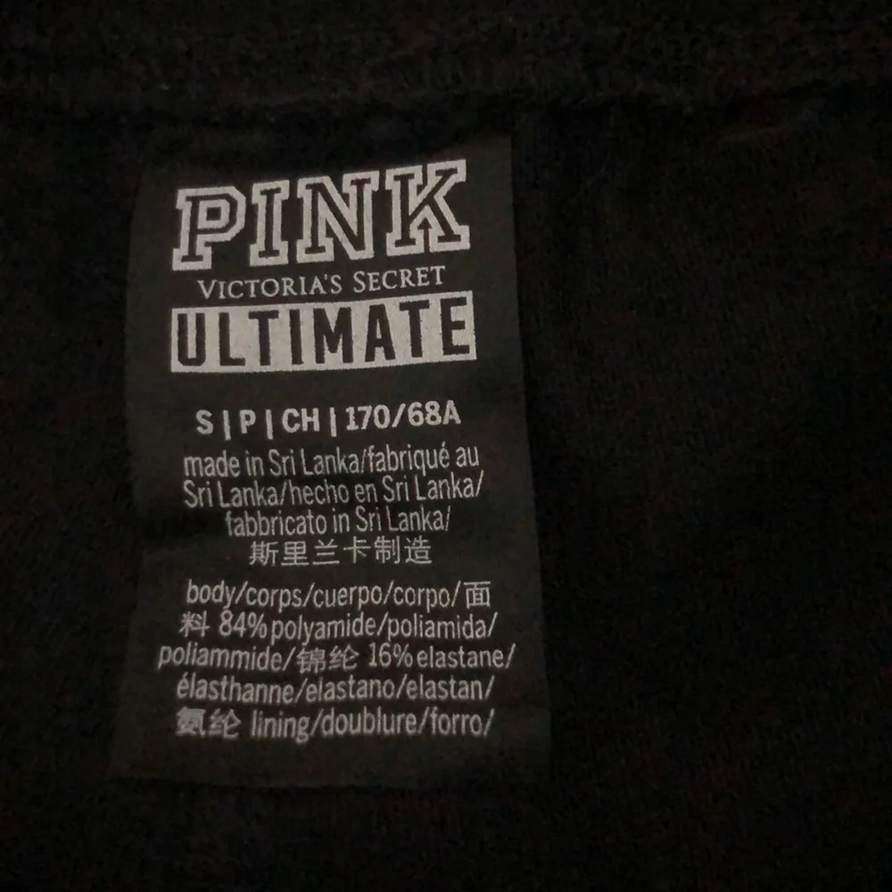 Victoria’s Secret Pink Ultimate Fishnet Joggers S built in shorts athleisure